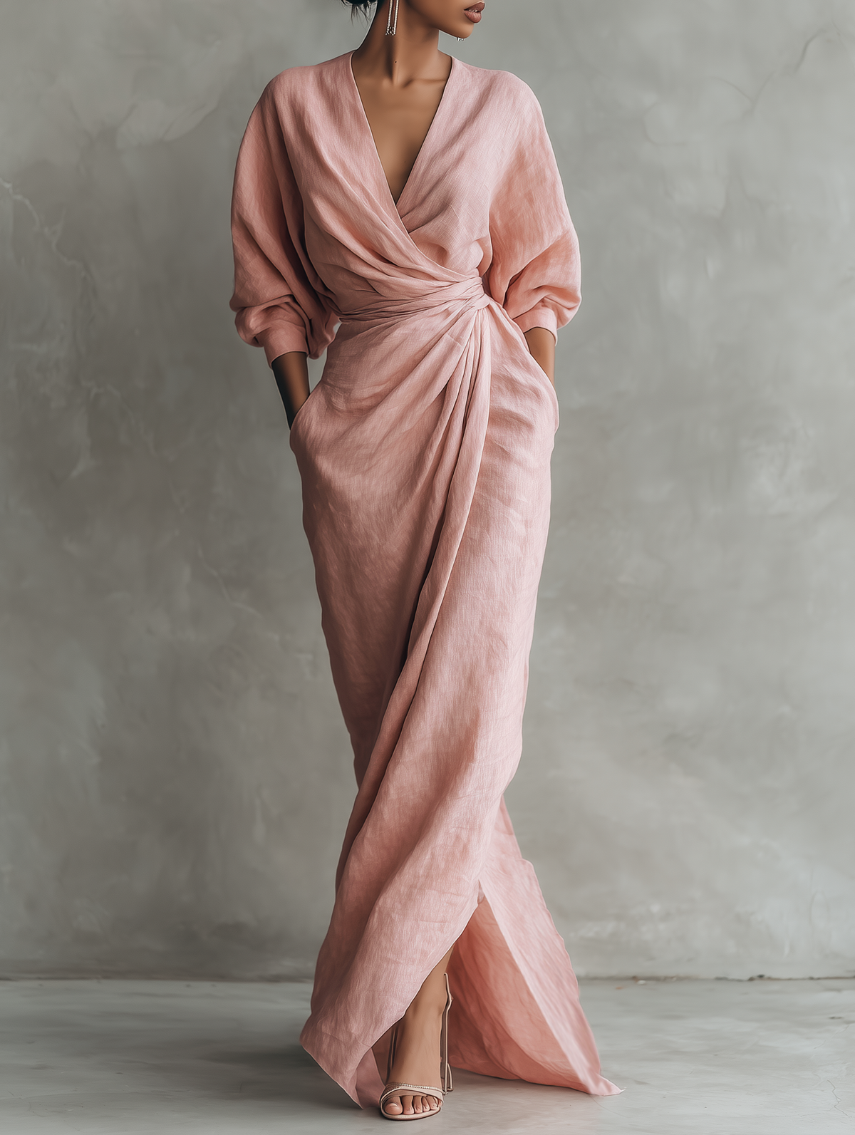 Julianna | Minimalistisches Wickel-Maxikleid