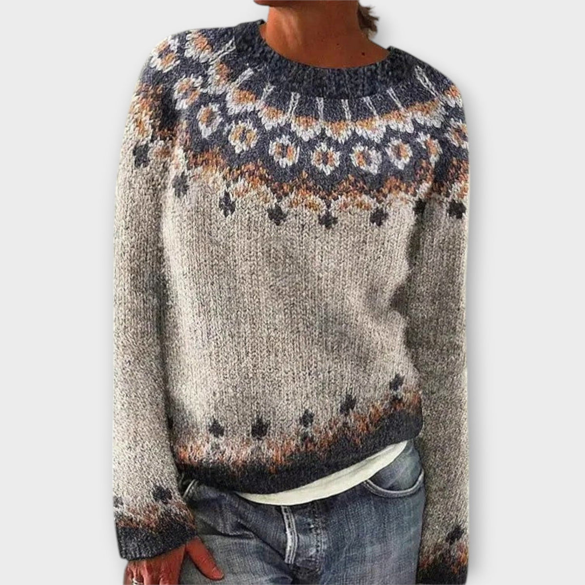 Sabine – Klassischer Retro-Pullover