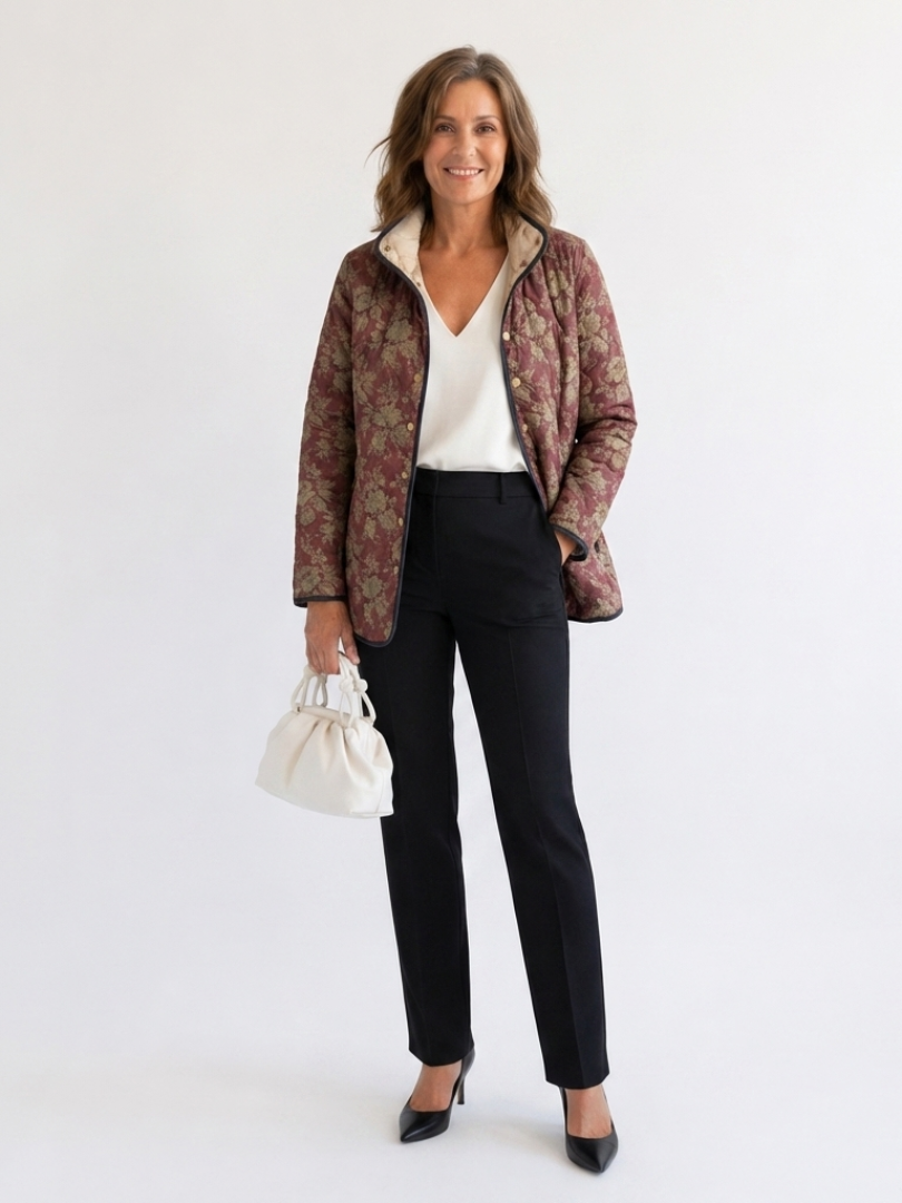 Valcor | Steppjacke Damast Pflaume Sophie