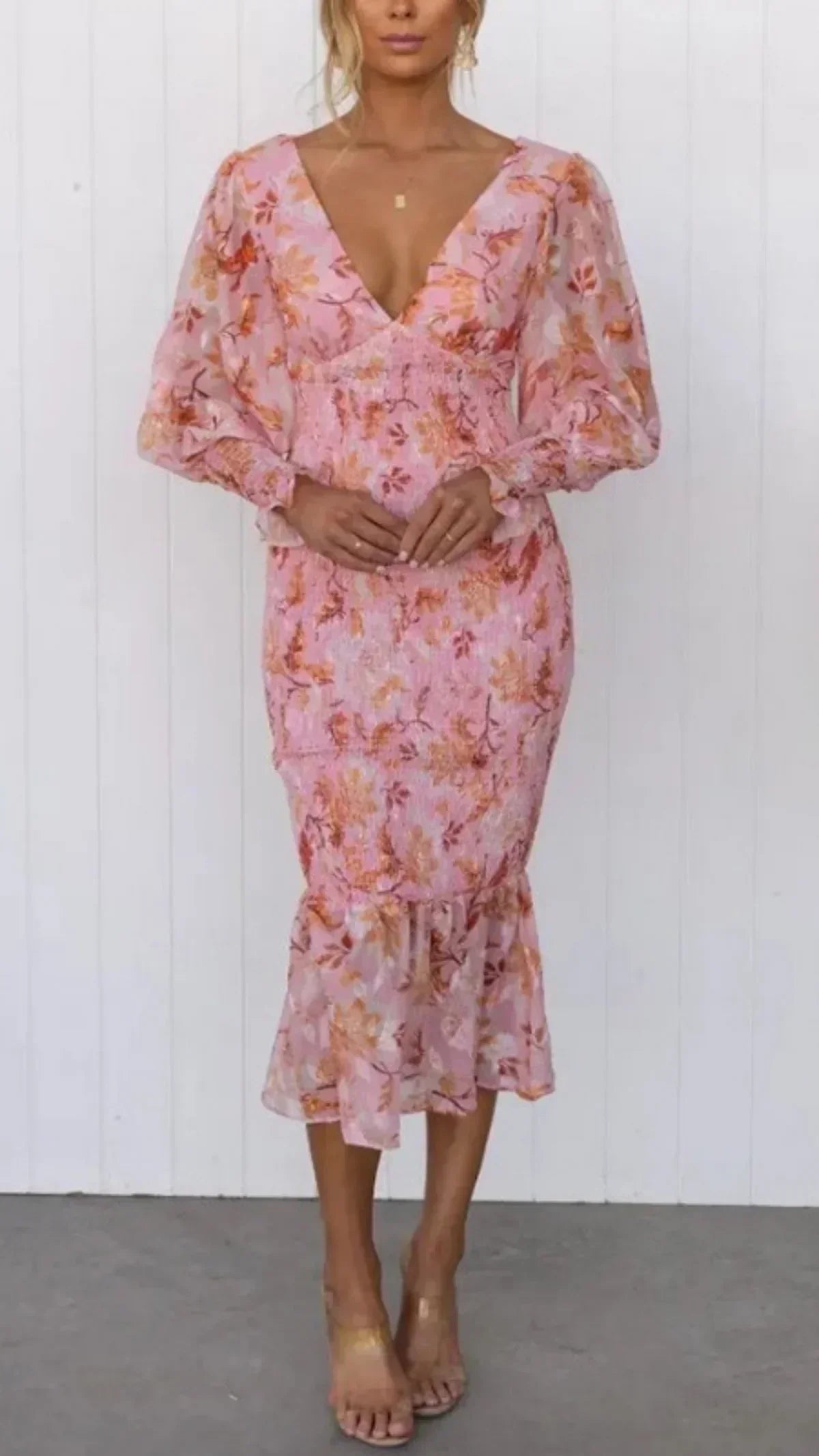 Miley - Midikleid mit Blumenmuster