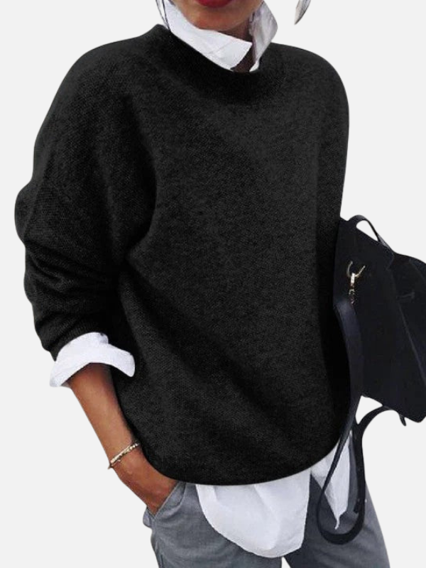 Maria | Morbida blusa in maglia a girocollo