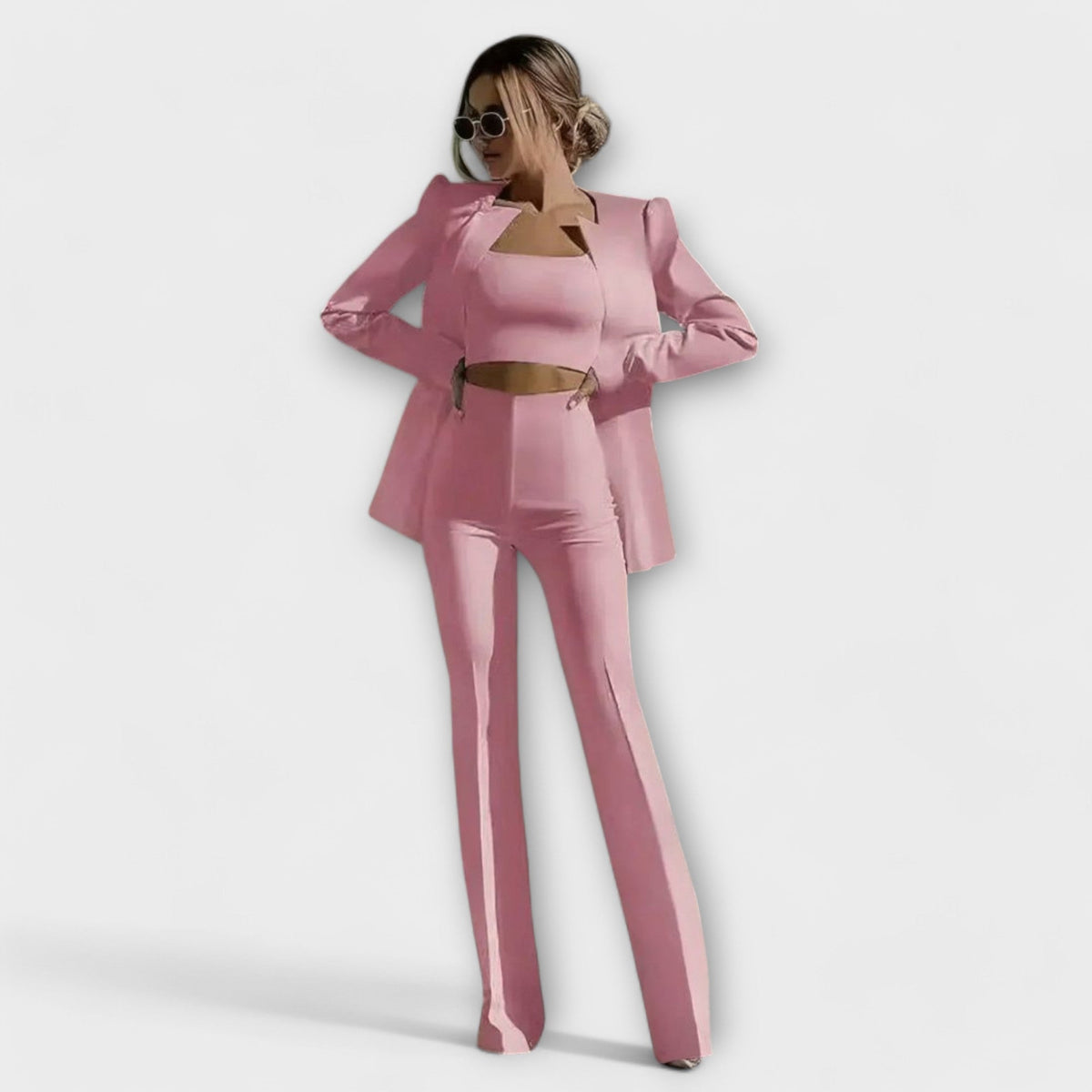 Selina – Dreiteiliges Set aus Jacke, Oberteil und Hose