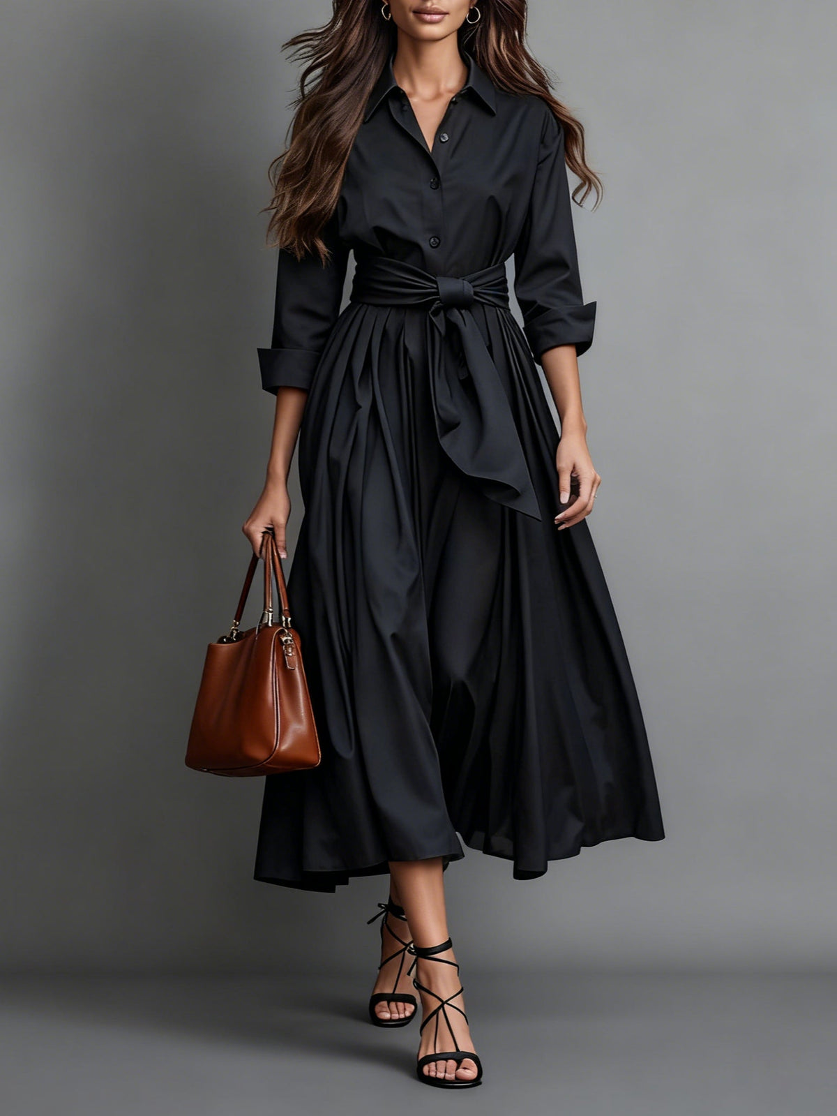 Hanna - Baumwoll-Twill Hemdkleid