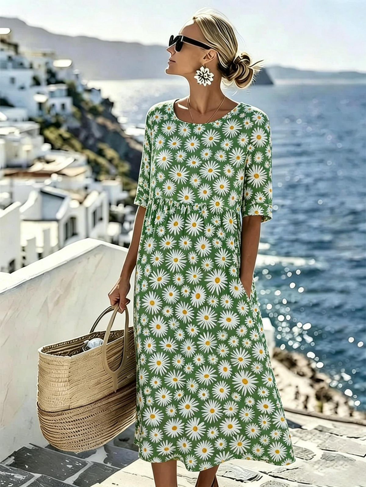 Daisy™ | Blühendes Wiesen-Midi-Kleid