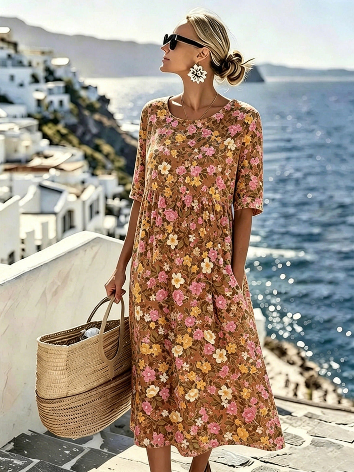 Savannah™ | Wildblumenwiese Midi-Kleid