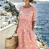Grace™ - Elegantes Floral Sommer-Midi-Kleid