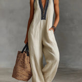 Fiamma  | Ärmelloser Jumpsuit mit hohem Kragen