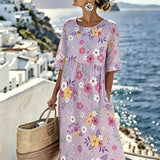 Amelia™ - Robe midi d'été élégante à motif floral