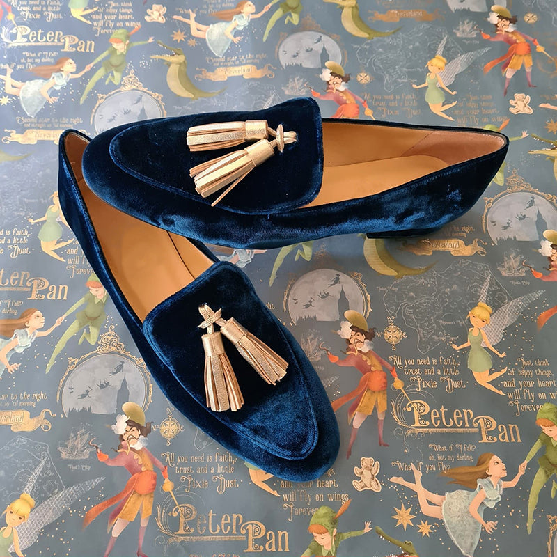Mai™ - Retro Slipper mit Fransen