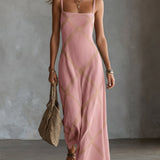 Renée – Robe géométrique noire et camel