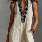 Fiamma  | Ärmelloser Jumpsuit mit hohem Kragen