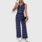 Jasmína – Set composto da top con scollo a V e pantaloni coordinati