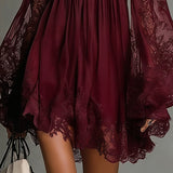 Noemi | Marineblaues Chiffon-Minikleid