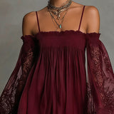 Noemi | Marineblaues Chiffon-Minikleid