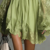 Noemi | Marineblaues Chiffon-Minikleid