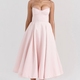 Luce - Robe midi en tulle satiné