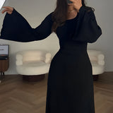 Aiah - Elegante maglia maxi-abito