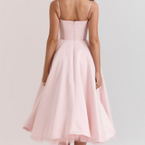 Luce - Robe midi en tulle satiné