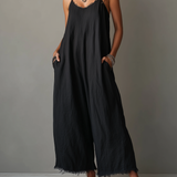 Pascale | Salopette minimaliste en lin pour femme