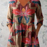 Sarah | Longue blouse à encolure en V
