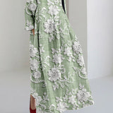 Avery - Élégante robe longue imprimée