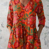 Marion | Longue blouse à encolure en V