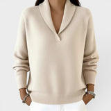 Evelyn – Bequemer Strickpullover mit V-Ausschnitt