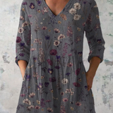 Audrey | Bluse mit langen Ärmeln und V-Ausschnitt