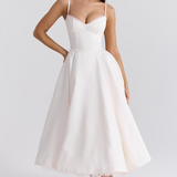 Luce - Robe midi en tulle satiné