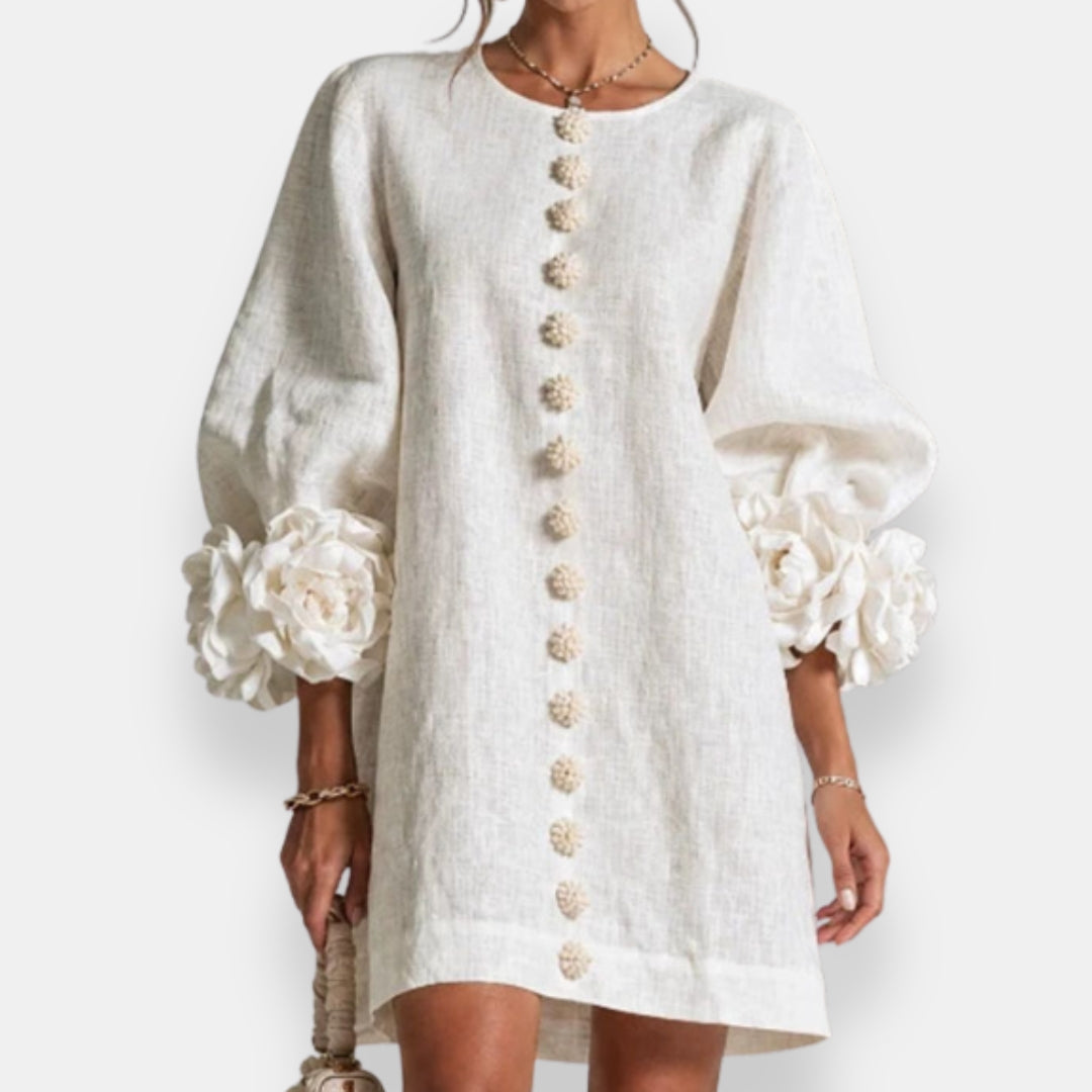 Marcelle | Blütenreliefkleid