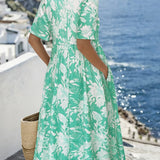 Isla™ | Bohemian Coastal Midi Kleid