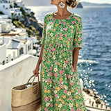 Charlotte™ - Robe midi d'été fleurie élégante