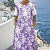 Isla™ | Bohemian Coastal Midi Kleid
