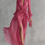 Daisy - Elegantes Lange Chiffonkleid