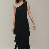 Lauren - Robe longue à franges