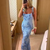 LILY - Floral Maxi-Kleid mit verstellbaren Trägern