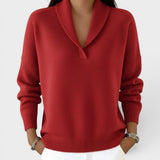 Evelyn – Bequemer Strickpullover mit V-Ausschnitt