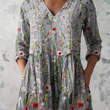 Amelie | Longue blouse à col en V