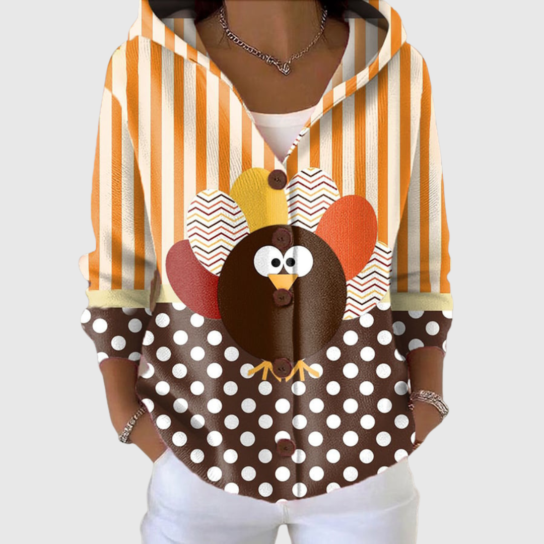 Alba | Cardigan con cappuccio
