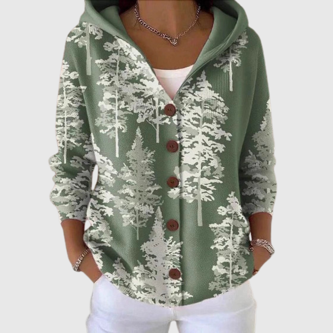Bianca | Cardigan con cappuccio