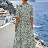 Sienna™ | Elegantes Blumen-Midi-Kleid