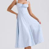 ROBE MI-LONGUE BUSTIER AURORA