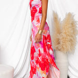 Kacie - Robe longue d'été plissée