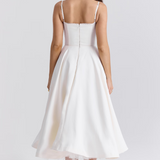 Luce - Robe midi en tulle satiné