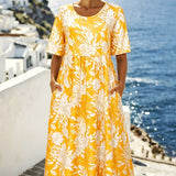 Isla™ | Bohemian Coastal Midi Kleid
