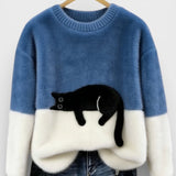 Veronica – Sweat-shirt à motif chat
