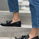 Orla™ - Schwarze Ballerinas mit Schleife