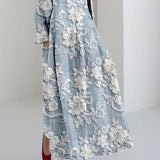 Avery - Élégante robe longue imprimée