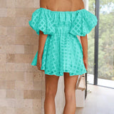 Evie - Puffärmel Mini Kleid