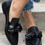 Orla™ - Schwarze Ballerinas mit Schleife
